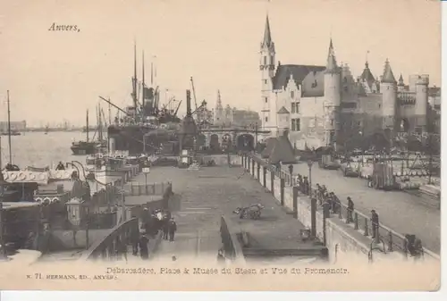 Antwerpen Uferansicht Partie ngl 211.788