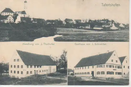 Tafertshofen Handlung Thalhofer Gasthaus Schneider Panorama gl1906 210.395