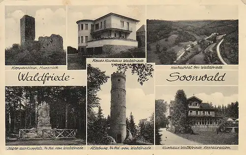 Wald- und Berghotel Waldfriede-Soonwald nahe Sobernheim gl1957 C5371