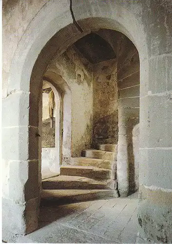 Meersburg am Bodensee Mittelalterl. Steinwendeltreppe ngl C6044