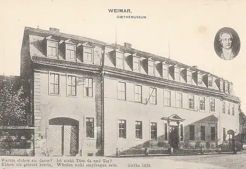 Weimar Goethe-Museum mit Einladung ngl C5020