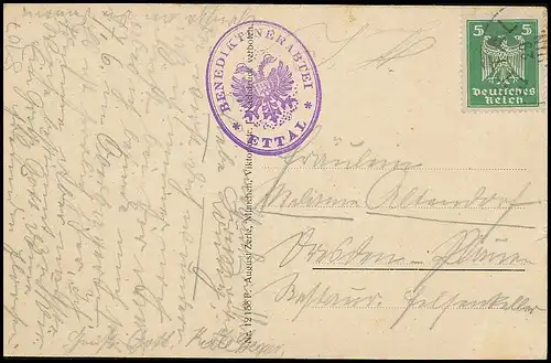 Kloster Ettal Panorama Blick in das Graswangtal glca.1925 138.354