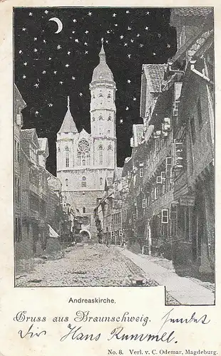 Gruss aus Braunschweig Andreaskirche gl1901 C5395