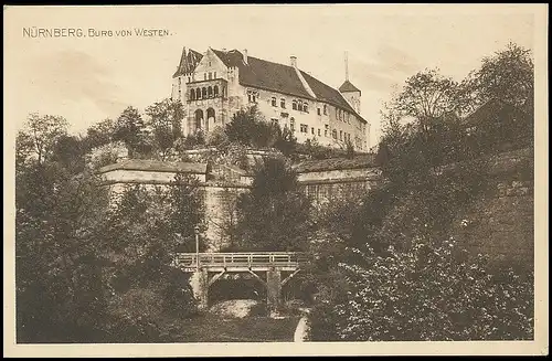 Nürnberg Burg von Westen ngl 138.499