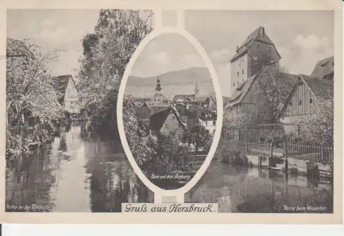 Hersbruck Partie bei der Turnhalle und Wassertor Arzberg gl1912 209.445