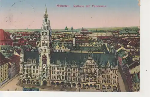 München Rathaus mit Panorama gl1939 212.212