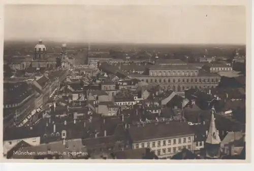 München Panorama vom Rathaus gesehen gl1934 212.213