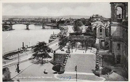 Dresden Brühlsche Terrasse gl1937 C5424