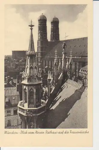 München Blick vom Neuen Rathaus auf die Frauenkirche ngl 212.228