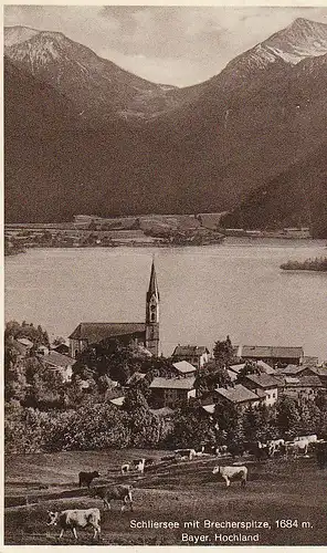 Schliersee mit Brecherspitze gl1932 C4870