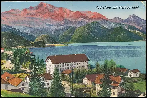 Kochelsee mit Herzogstand gl1922 138.438