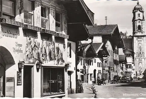 Mittenwald Obermarkt Bozner Weinstuben gl1956 C4937