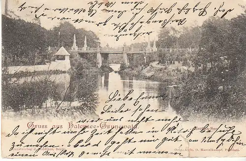 Berlin Gruss aus Halensee-Grunewald gl1899 C8847