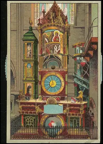Mechanische Karte: Straßburg Astronomische Münsteruhr ngl 138.667