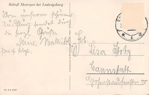 Ludwigsburg Schloss Monrepos glca.1920 141.585