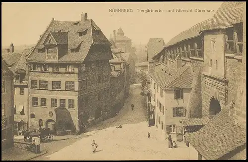 Nürnberg Tiergärtnertor und Albrecht Dürerhaus ngl 138.539