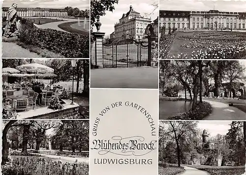 Ludwigsburg Blühendes Barock Teilansichten gl1962 141.605