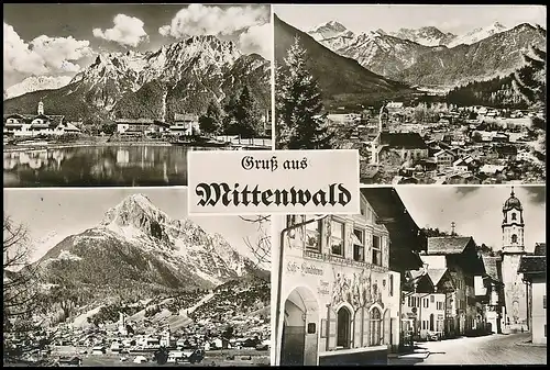 Mittenwald Teilansichten gl1960 138.842