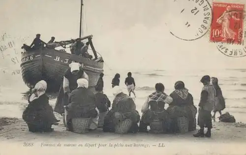 Angeln/Fischerei: Femmes de marins au départ gl1912 136.722