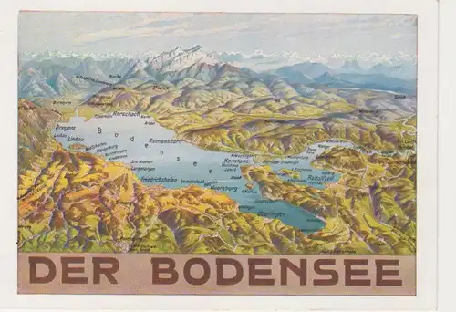 Der Bodensee Panorama mit Alpen ngl 211.659