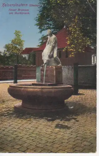 Kaiserslautern - Neuer Brunnen am Marktplatz ngl 213.822