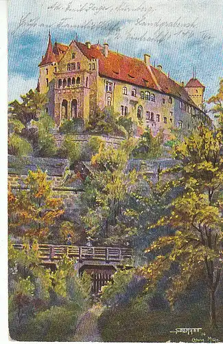 SOLLMANN Nürnberg Burg von Westen gl1926 C5749