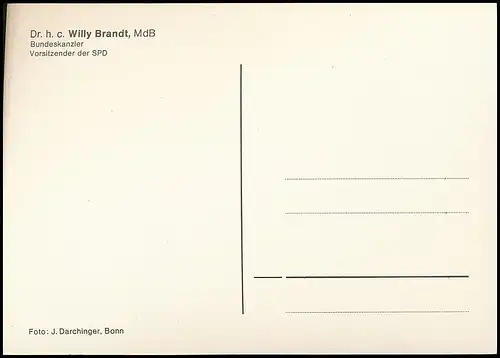 Porträt Dr. h.c. Willy Brandt MdB ngl 138.619