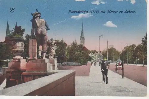 Lübeck Puppenbrücke mit Merkur gl1920 211.704