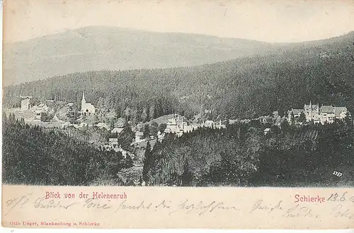 Schierke Gruss von der Helenenruh gl1902 C5816