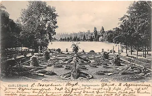 Karlsruhe Stadtgartenpartie gl1906 140.571
