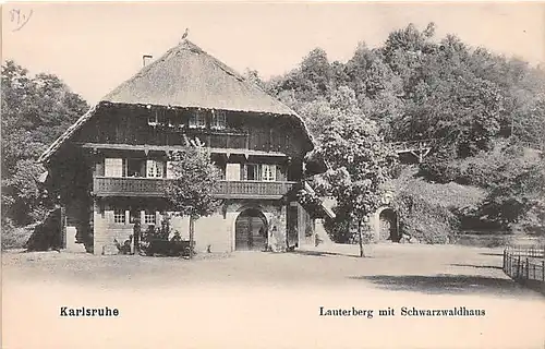 Karlsruhe Lauterberg mit Schwarzwaldhaus ngl 140.582