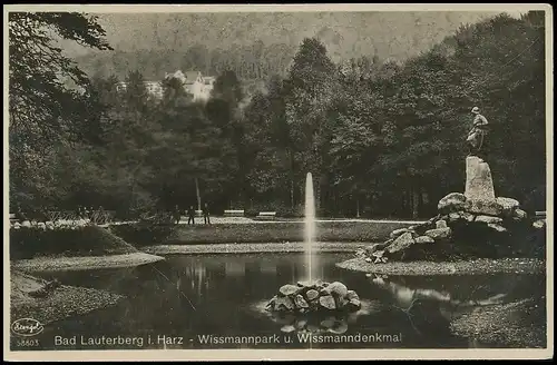 Bad Lauterberg Wissmannpark und Wissmanndenkmal gl1930 138.798