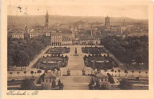 Karlsruhe Stadtpanorama gl1926 140.614