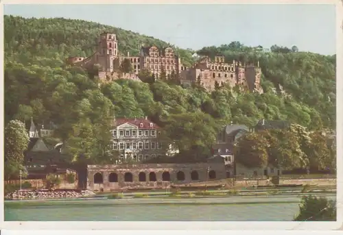 Heidelberg von der Hirschgasse aus gesehen gl1937 214.065