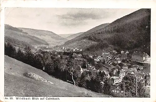 Bad Wildbad Blick auf Calmbach gl1928 140.673
