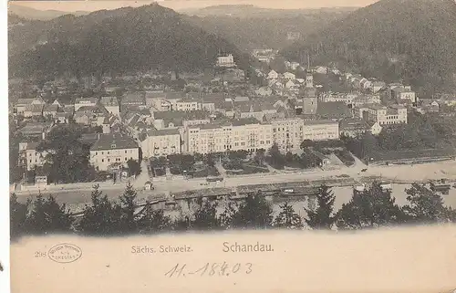 Schandau an der Elbe Sächs.Schweiz um 1900 ngl C5420