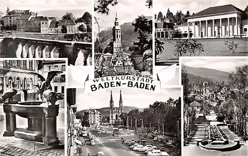 Baden-Baden Teilansichten Mehrbildkarte ngl 140.746