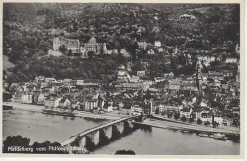 Heidelberg vom Philosophenweg aus gl1938 214.112