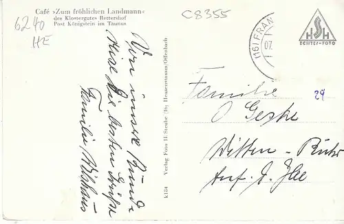 Königstein iTaunus Klostergut Rettershof Mehrbildkarte glum 1965? C8355