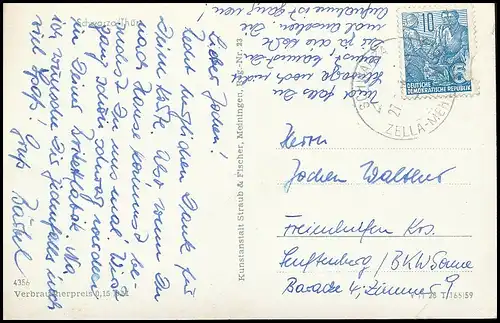 Schwarza/Thüringen Panorama gl1959 139.023