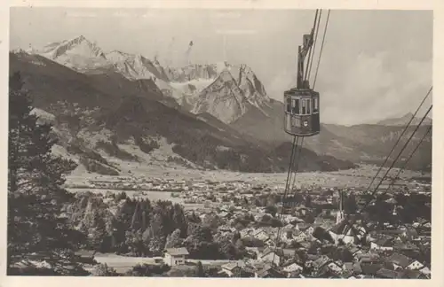 Garmisch-Partenkirchen Wankbahn mit Zugspitzmassiv gl1937 212.316