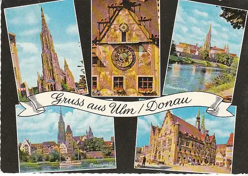 Gruss aus Ulm a.d.Donau Mehrbildkarte gl1962 C6312