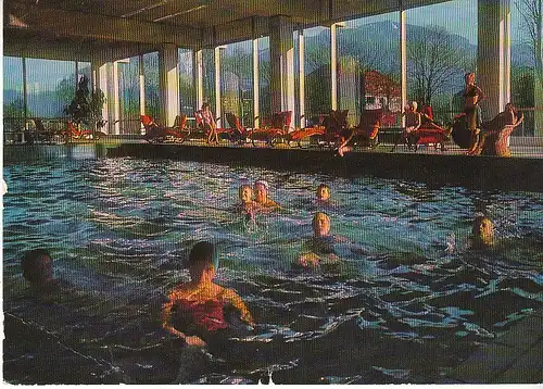 Bad Reichenhall Soleschwimmbad gegen Untersberg gl1974 C8985