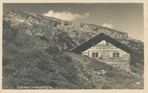 Berghütte: Schwarzwasserhütte mit Hohem Ifen ngl 104.601