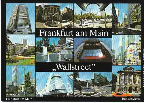 Frankfurt m Main "Wallstreet" Mehrbildkarte ngl C6203