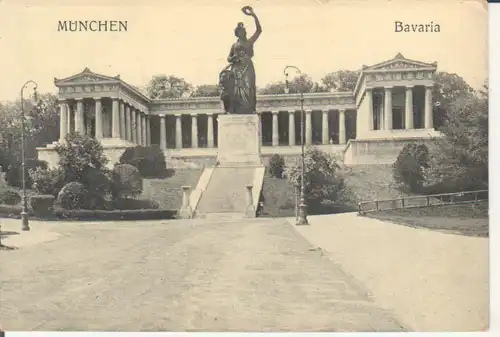 München - Bavaria mit Ruhmeshalle feldpgl1915 216.681