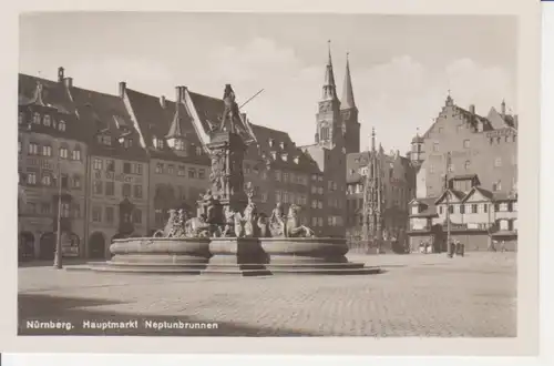 Nürnberg Neptunbrunnen mit Marktplatz ngl 217.093