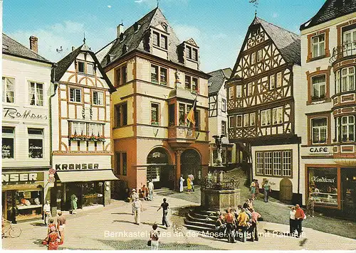 Bernkastel-Kues a.d.Mosel Markt gl1980 C6311