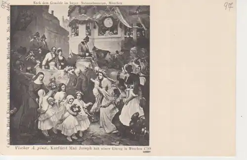 München Szene nach dem Gemälde im bayer. Nationalmuseum ngl 212.244