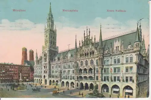 München - Marienplatz mit Rathaus gl1912 216.576